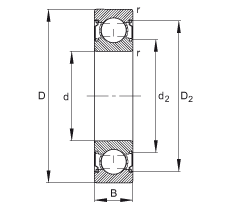������S�� 6004-C-2Z, �����ă�(n��i)���Y(ji��)��(g��u)��C ����������(j��) DIN 625-1 ��(bi��o)��(zh��n)����Ҫ�ߴ����ɂ�(c��)�g϶�ܷ�