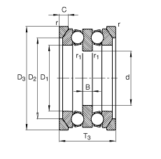 ����������S�� 54312 + U312, ����(j��) DIN 711/ISO 104 ��(bi��o)��(zh��n)����Ҫ�ߴ����������������S����Ȧ��һ��(g��)��ɂ�(g��)��Ȧ���ɷ��x