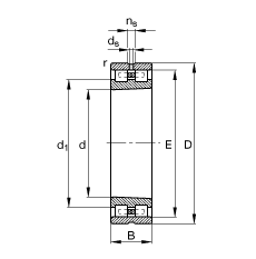 �A���L���S�� NN3009-AS-K-M-SP, ����(j��) DIN 5412-4 ��(bi��o)��(zh��n)����Ҫ�ߴ�, �Ƕ�λ�S��, �p�������F�ף��F�� 1:12 ���ɷ��x, �����ּ����pС�ď����(n��i)����϶�����ƹ���