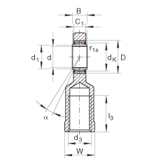 �U���S�� GIL45-UK-2RS, ����(j��) DIN ISO 12 240-4 �˜�����������(n��i)�ݼy����S�o���ɂȴ��ܷ�