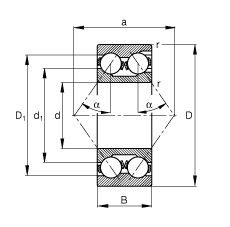 �ǽ��|���S�� 3219-M, ����(j��) DIN 628-3 ��(bi��o)��(zh��n)����Ҫ�ߴ磬�p�У�������ۣ����|�� �� = 35��