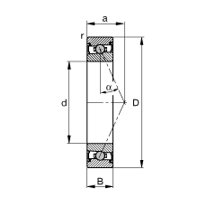 ���S�S�� HCS71924-E-T-P4S, �{(di��o)��(ji��)���Ɍ����Ԫ���b�����|�� �� = 25�����ɂ�(c��)���ܷ����ǽ��|�����ƹ���