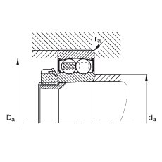 ���{(di��o)�����S�� 2208-K-2RS-TVH-C3, ����(j��) DIN 630 ��(bi��o)��(zh��n)����Ҫ�ߴ�, �F�ף��F�� 1:12���ɂ�(c��)���ܷ�