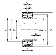 �{(di��o)�ĝL���S�� 24130-E1-K30, ����(j��) DIN 635-2 ��(bi��o)��(zh��n)����Ҫ�ߴ�, �F�����F�� 1:30