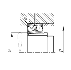 �{�ĝL���S�� 23052-K-MB + AH3052, ����(j��) DIN 635-2 �˜ʵ���Ҫ�ߴ�, ���F�׺���ж��