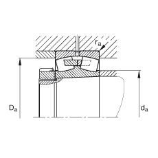 �{�ĝL���S�� 22332-K-MB, ���� DIN 635-2 �˜ʵ���Ҫ�ߴ�, �F�����F�� 1:12