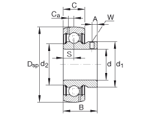 ���������S�� GAY100-NPP-B-AS2/V, ������Ȧ�� ƽ�^��ᔶ�λ���ɂ�(c��) P ���ܷ�������(j��) ABMA 15 - 1991��Ӣ��